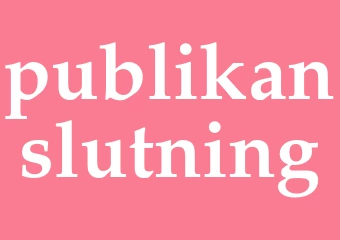 Synonym publikanslutning