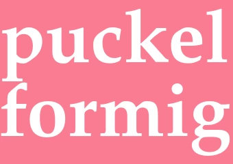 Synonym puckelformig