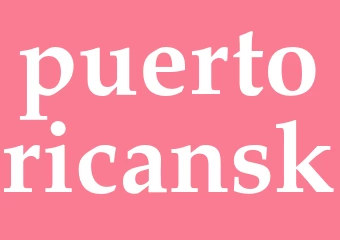Synonym puertoricansk
