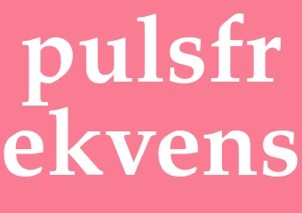 Synonym pulsfrekvens