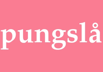 Synonym pungslå