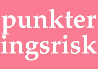 Synonym punkteringsrisk
