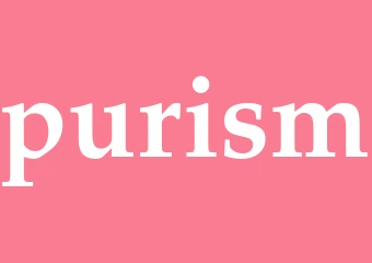 Synonym purism