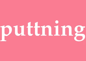 Synonym puttning