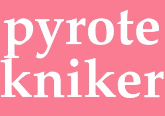 Synonym pyrotekniker