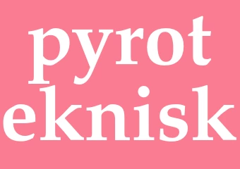 Synonym pyroteknisk