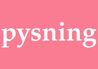 Synonym pysning