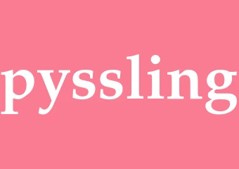 Synonym pyssling