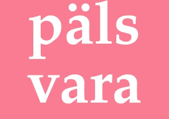 Synonym pälsvara