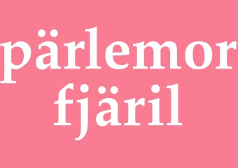Synonym pärlemorfjäril