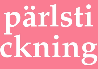 Synonym pärlstickning