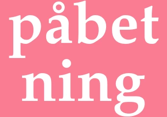 Synonym påbetning
