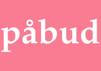 Synonym påbud
