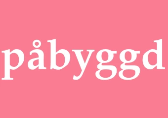Synonym påbyggd