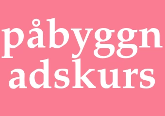Synonym påbyggnadskurs