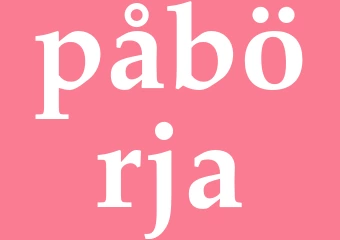 Synonym påbörja