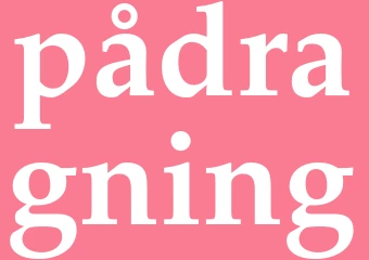 Synonym pådragning