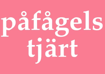 Synonym påfågelstjärt