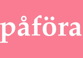 Synonym påföra