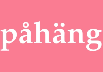 Synonym påhäng
