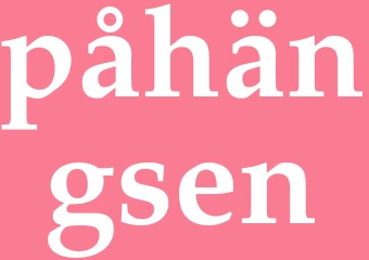 Synonym påhängsen