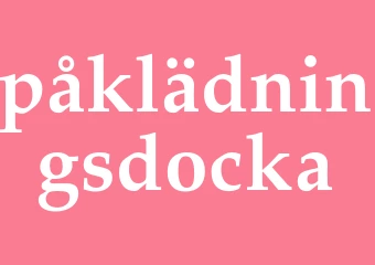 Synonym påklädningsdocka