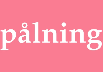 Synonym pålning