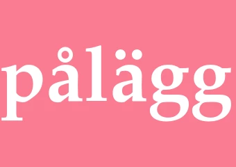 Synonym pålägg