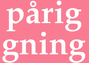 Synonym påriggning