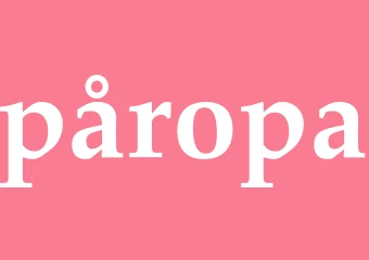 Synonym påropa