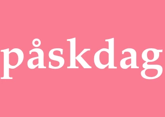 Synonym påskdag