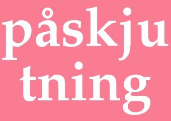 Synonym påskjutning
