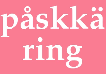Synonym påskkäring
