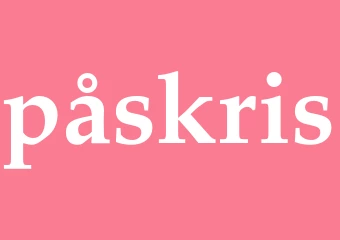 Synonym påskris