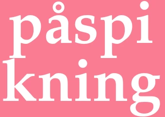 Synonym påspikning