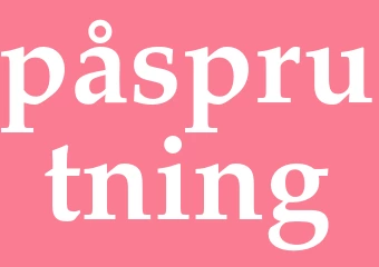 Synonym påsprutning