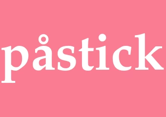 Synonym påstick