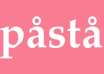 Synonym påstå