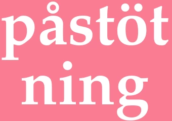 Synonym påstötning