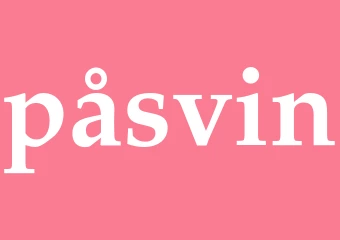 Synonym påsvin