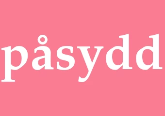 Synonym påsydd
