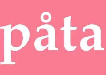 Synonym påta
