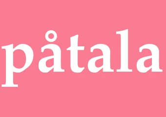 Synonym påtala