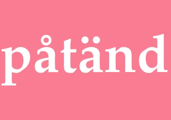 Synonym påtänd