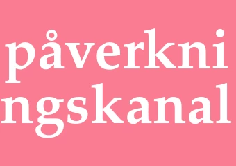 Synonym påverkningskanal