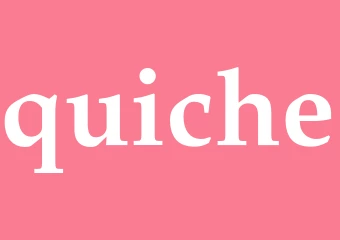 Synonym quiche