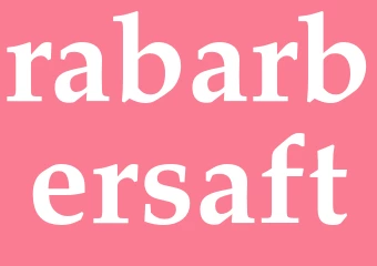 Synonym rabarbersaft