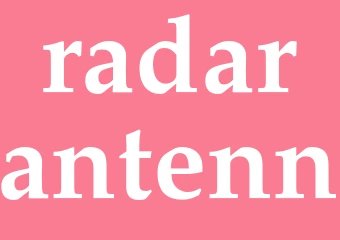 Synonym radarantenn