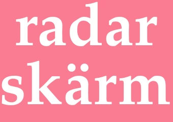 Synonym radarskärm