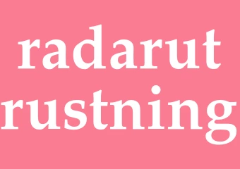 Synonym radarutrustning